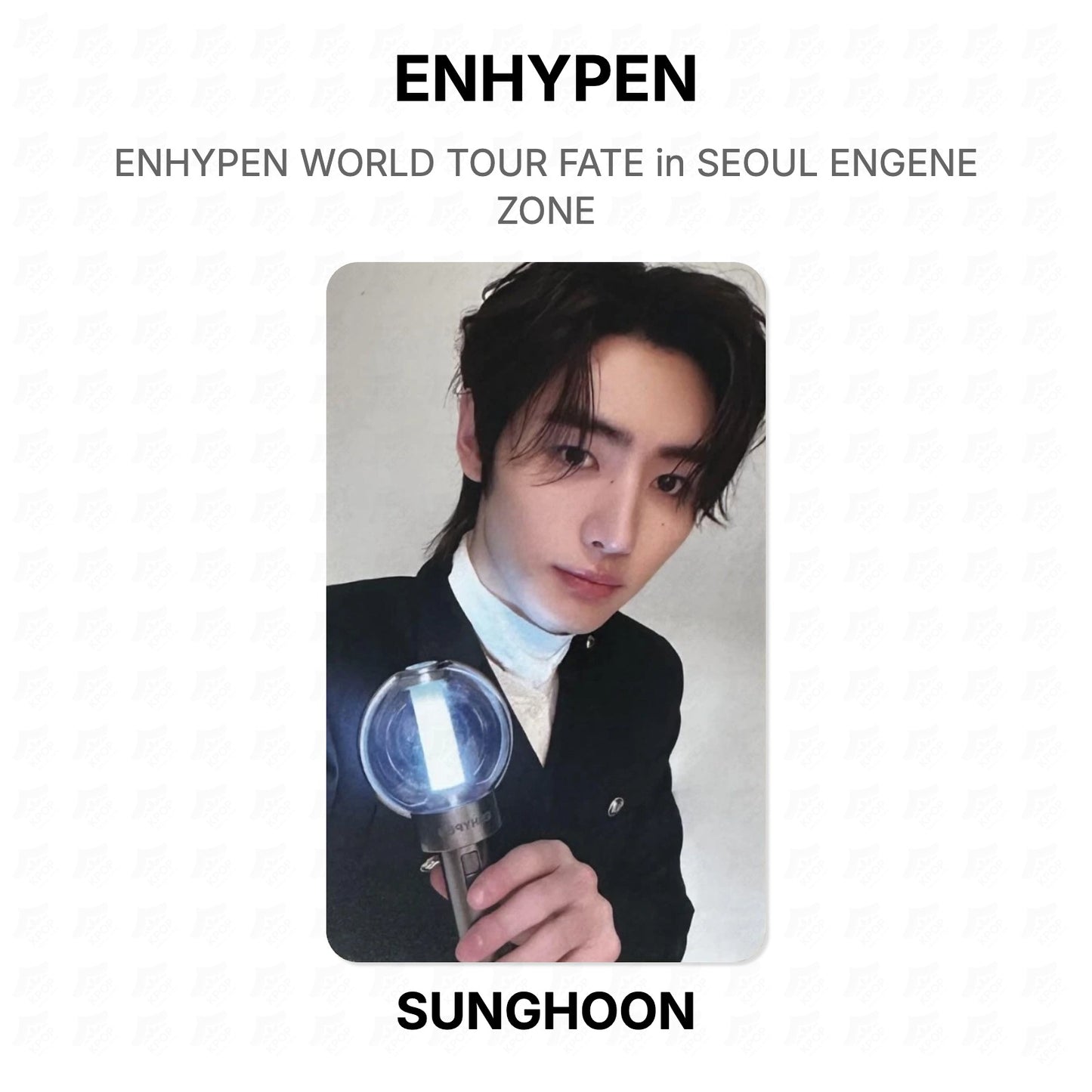 ENHYPEN WORLD TOUR FATE in SEOUL ENGENE ZONE Official Photocard