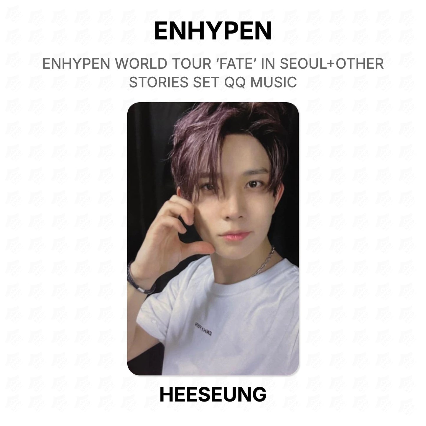 ENHYPEN WORLD TOUR ‘FATE’ IN SEOUL+OTHER STORIES SET QQ MUSIC Official Photocard