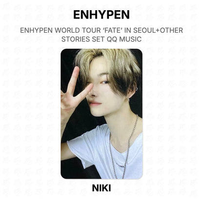 ENHYPEN WORLD TOUR ‘FATE’ IN SEOUL+OTHER STORIES SET QQ MUSIC Official Photocard