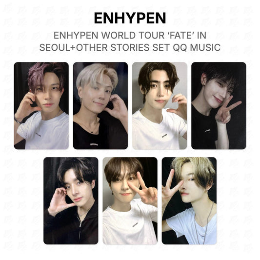 ENHYPEN WORLD TOUR ‘FATE’ IN SEOUL+OTHER STORIES SET QQ MUSIC Official Photocard
