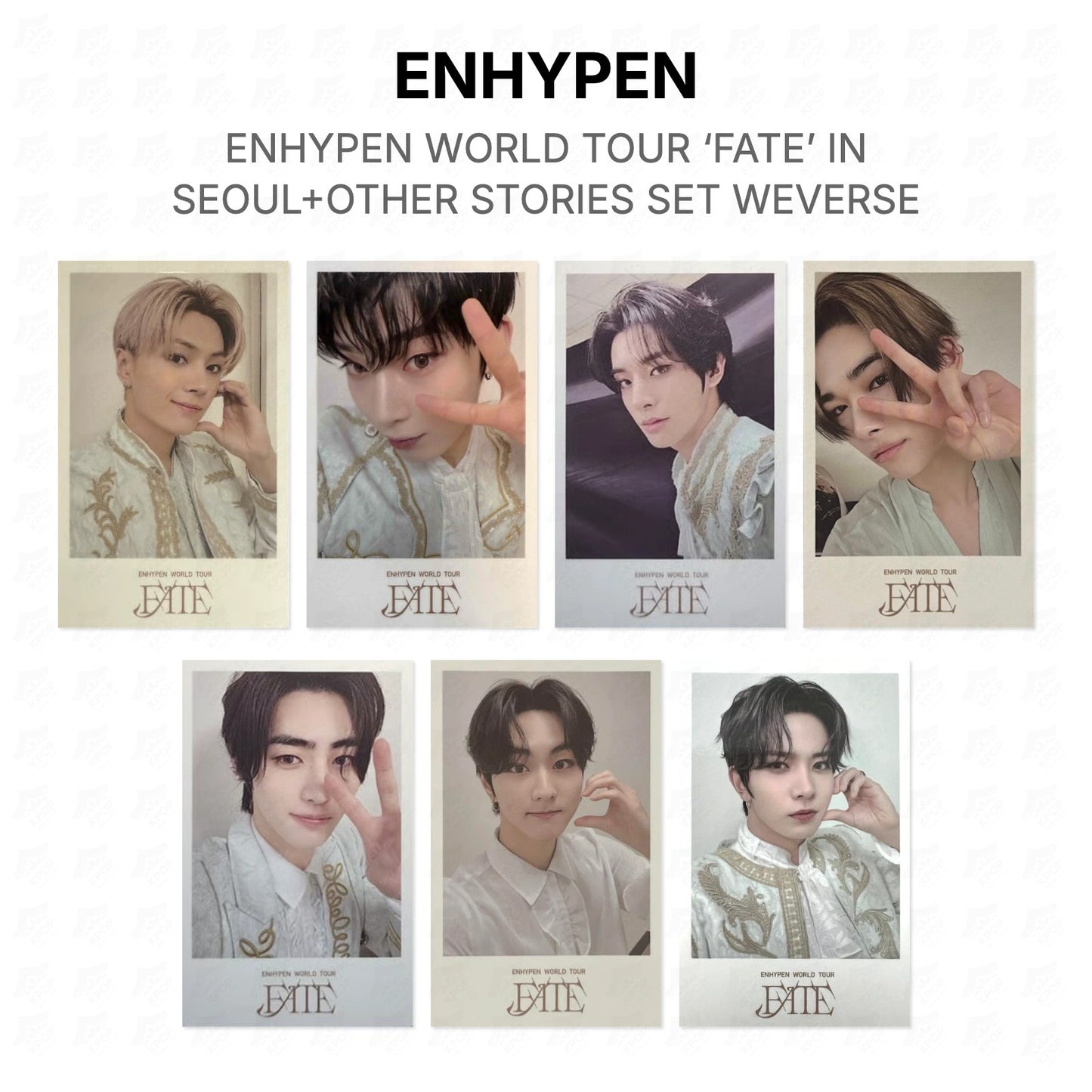 ENHYPEN WORLD TOUR ‘FATE’ IN SEOUL+OTHER STORIES SET WEVERSE Official Photocard