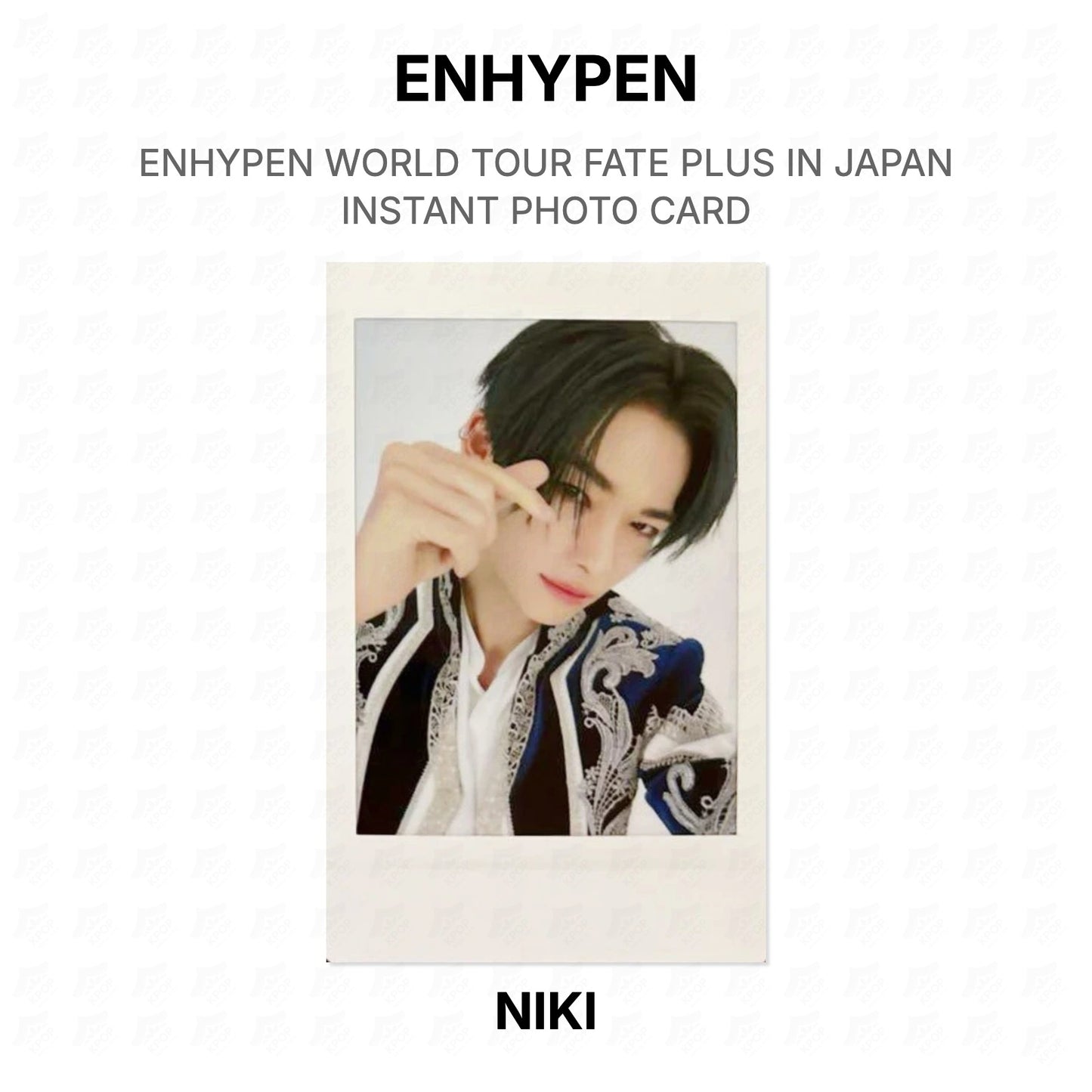 ENHYPEN WORLD TOUR FATE PLUS IN JAPAN INSTANT PHOTO CARD Official Photocard