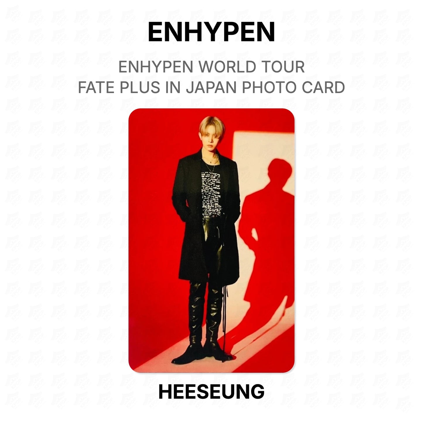 ENHYPEN WORLD TOUR FATE PLUS IN JAPAN PHOTO CARD Official Photocard