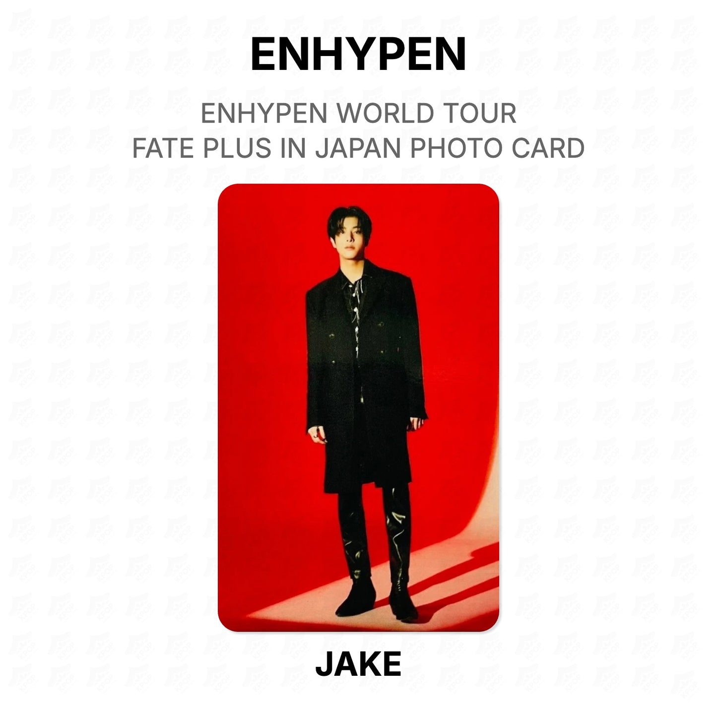 ENHYPEN WORLD TOUR FATE PLUS IN JAPAN PHOTO CARD Official Photocard