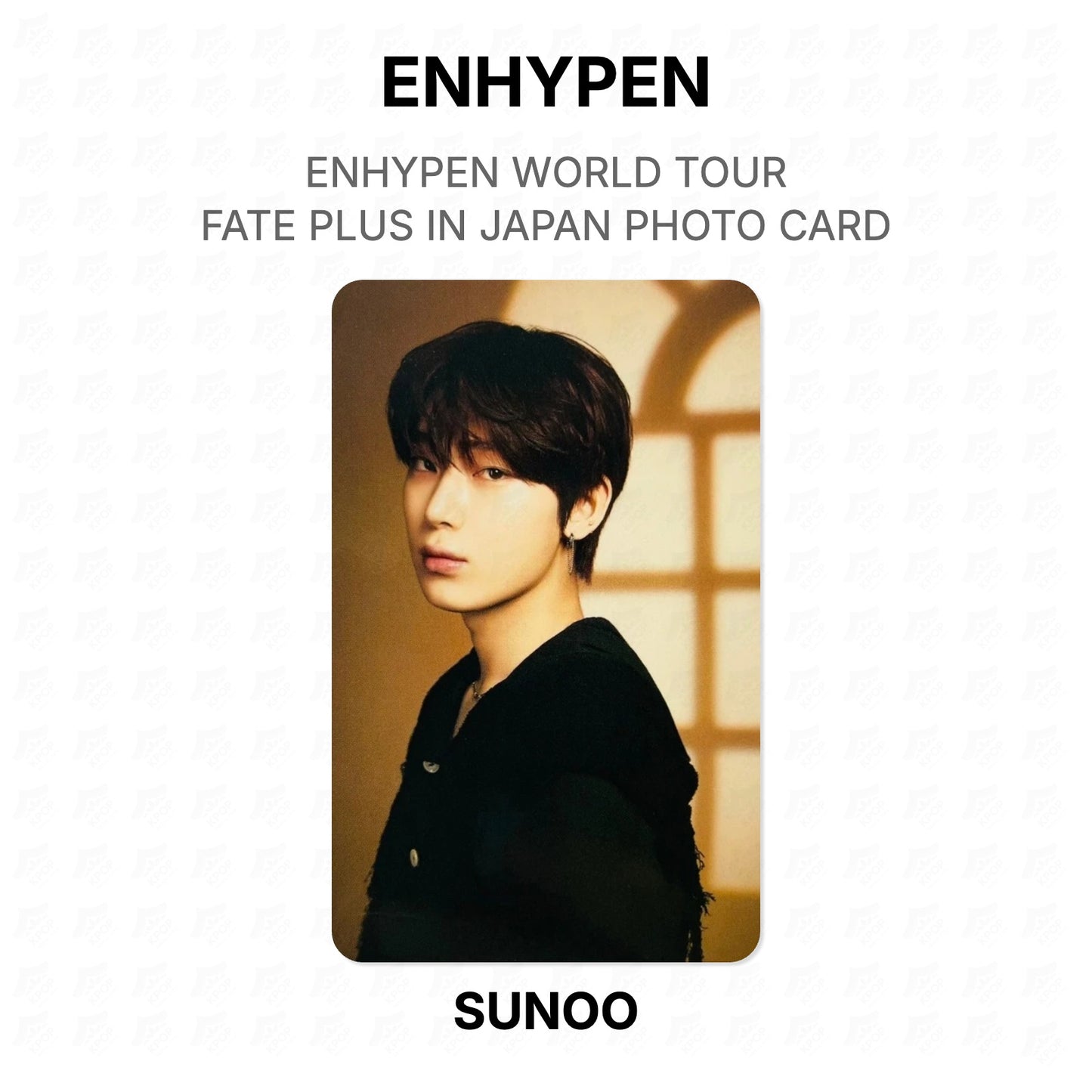 ENHYPEN WORLD TOUR FATE PLUS IN JAPAN PHOTO CARD Official Photocard
