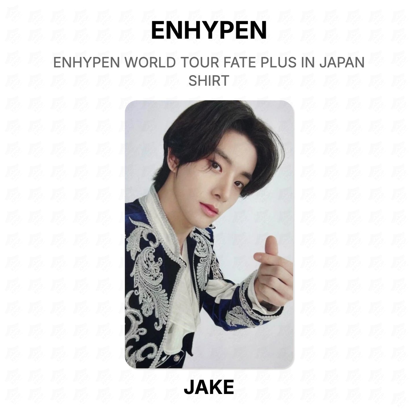 ENHYPEN WORLD TOUR FATE PLUS IN JAPAN SHIRT Official Photocard