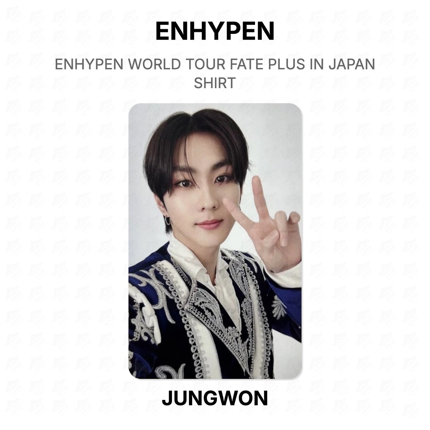 ENHYPEN WORLD TOUR FATE PLUS IN JAPAN SHIRT Official Photocard