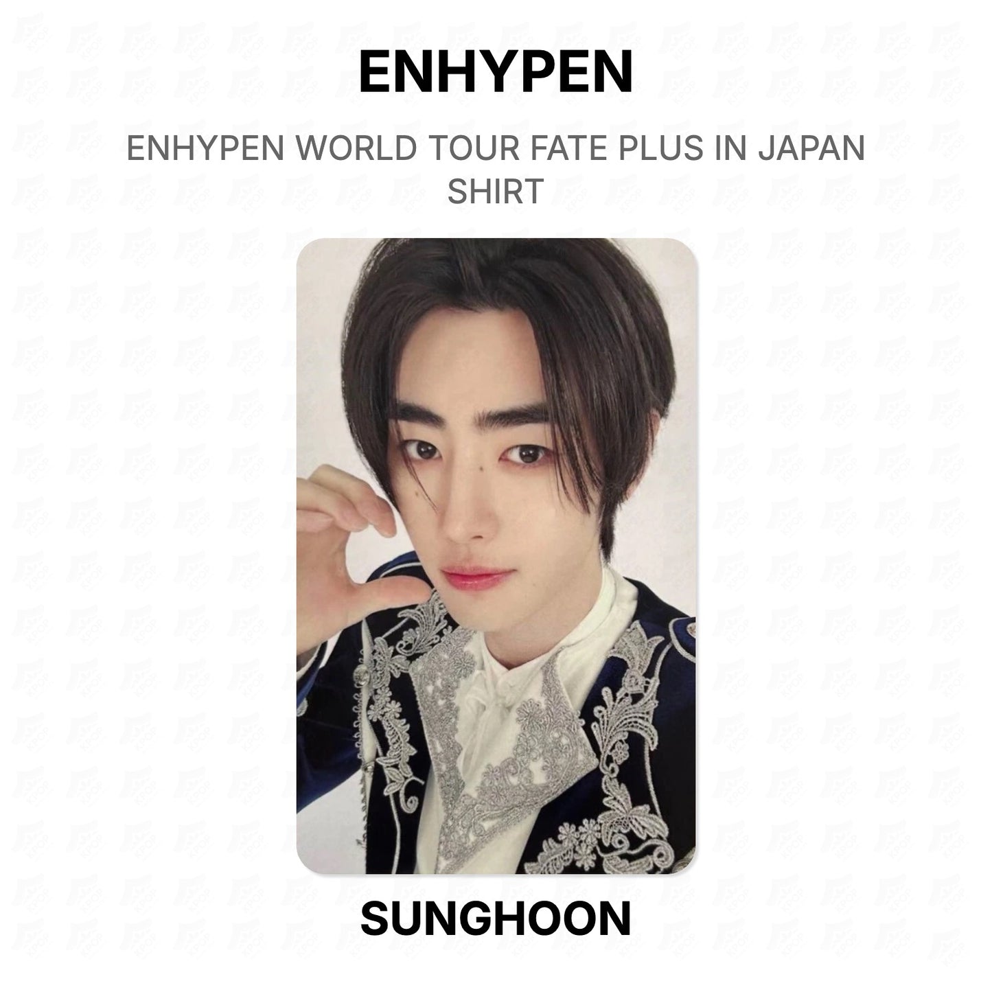 ENHYPEN WORLD TOUR FATE PLUS IN JAPAN SHIRT Official Photocard