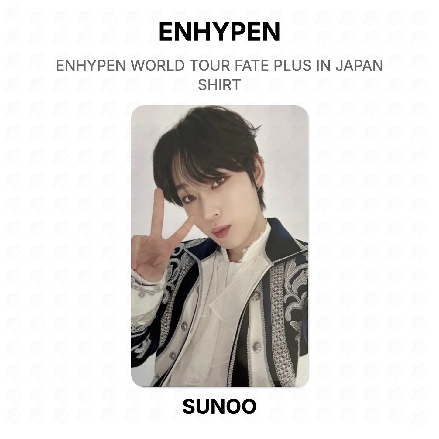 ENHYPEN WORLD TOUR FATE PLUS IN JAPAN SHIRT Official Photocard