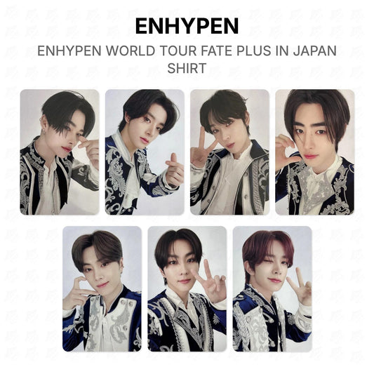ENHYPEN WORLD TOUR FATE PLUS IN JAPAN SHIRT Official Photocard