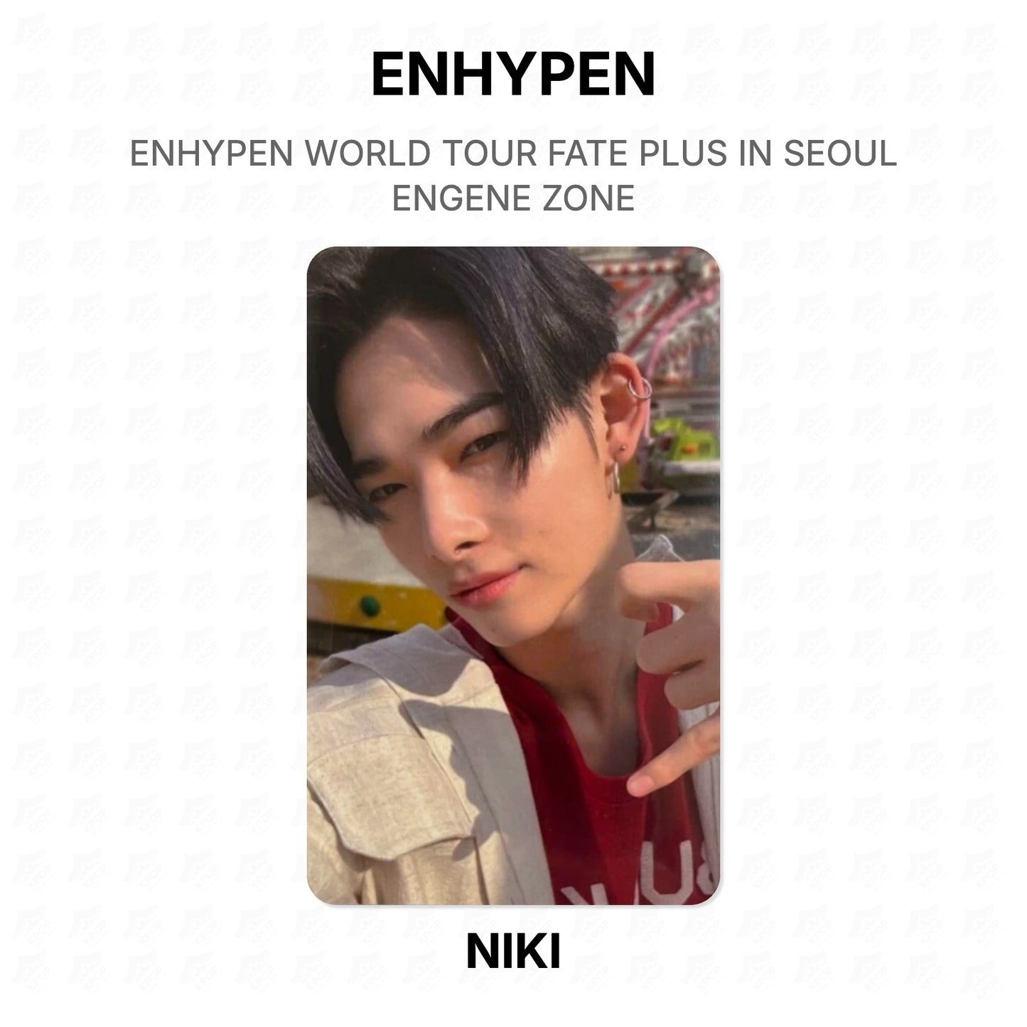 ENHYPEN WORLD TOUR FATE PLUS IN SEOUL ENGENE ZONE Official Photocard