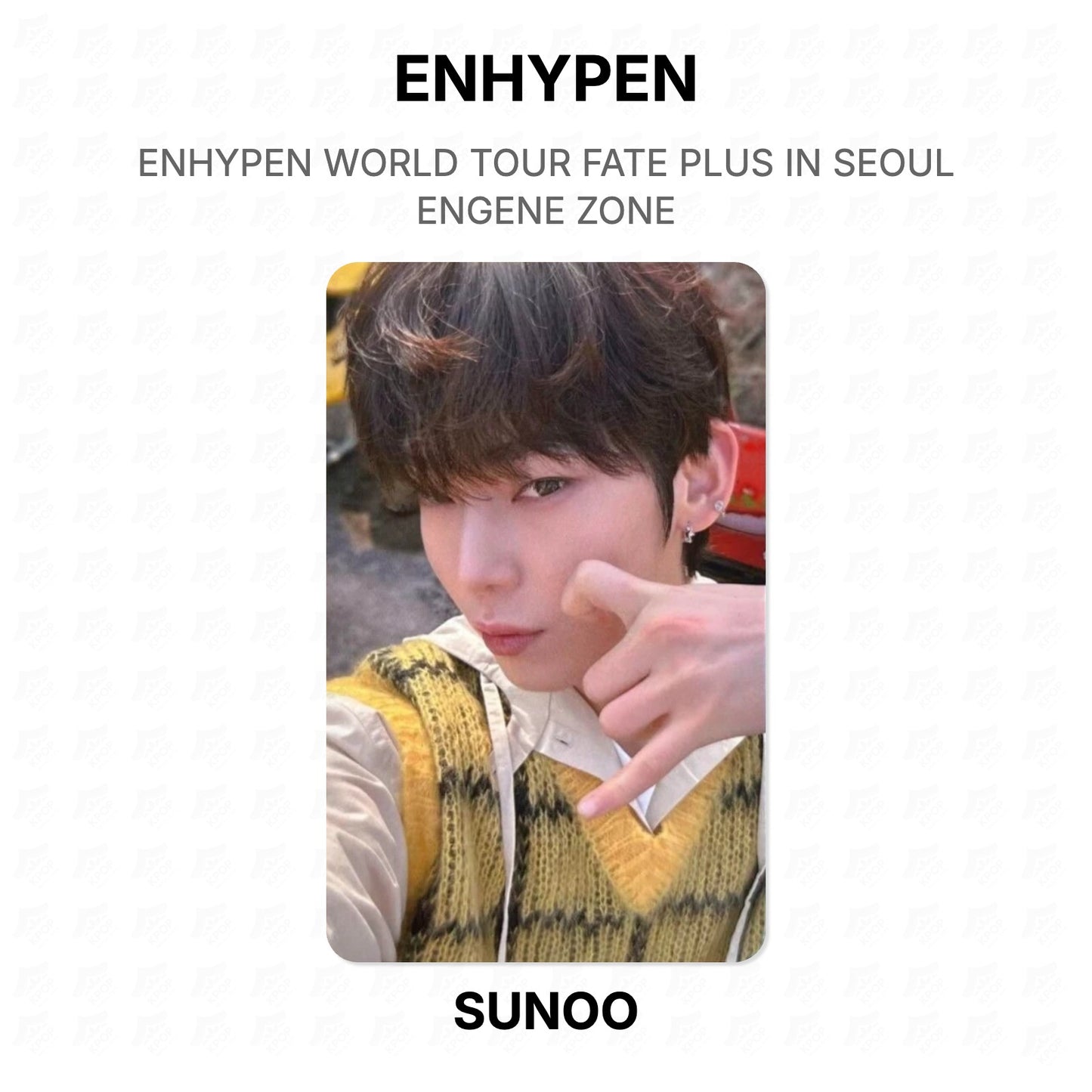 ENHYPEN WORLD TOUR FATE PLUS IN SEOUL ENGENE ZONE Official Photocard