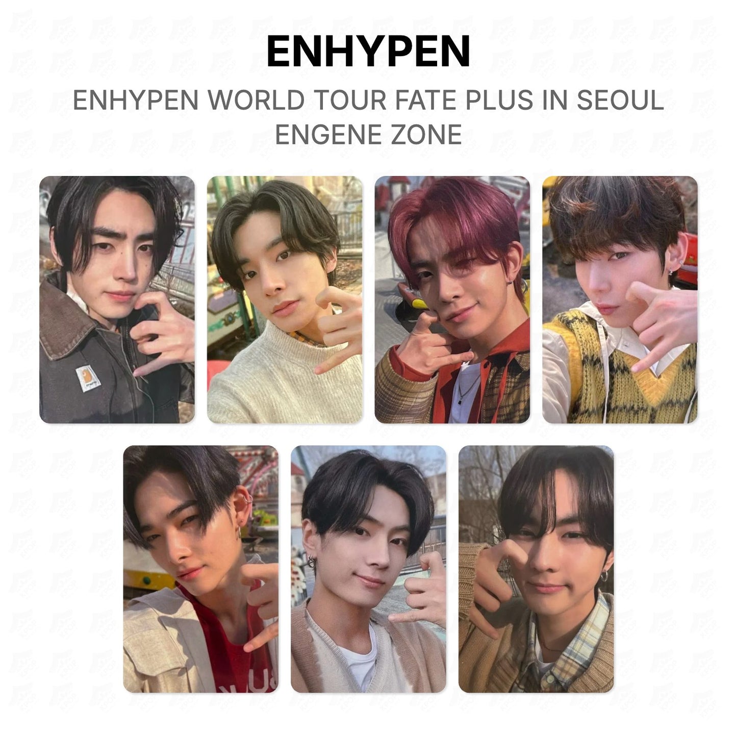 ENHYPEN WORLD TOUR FATE PLUS IN SEOUL ENGENE ZONE Official Photocard