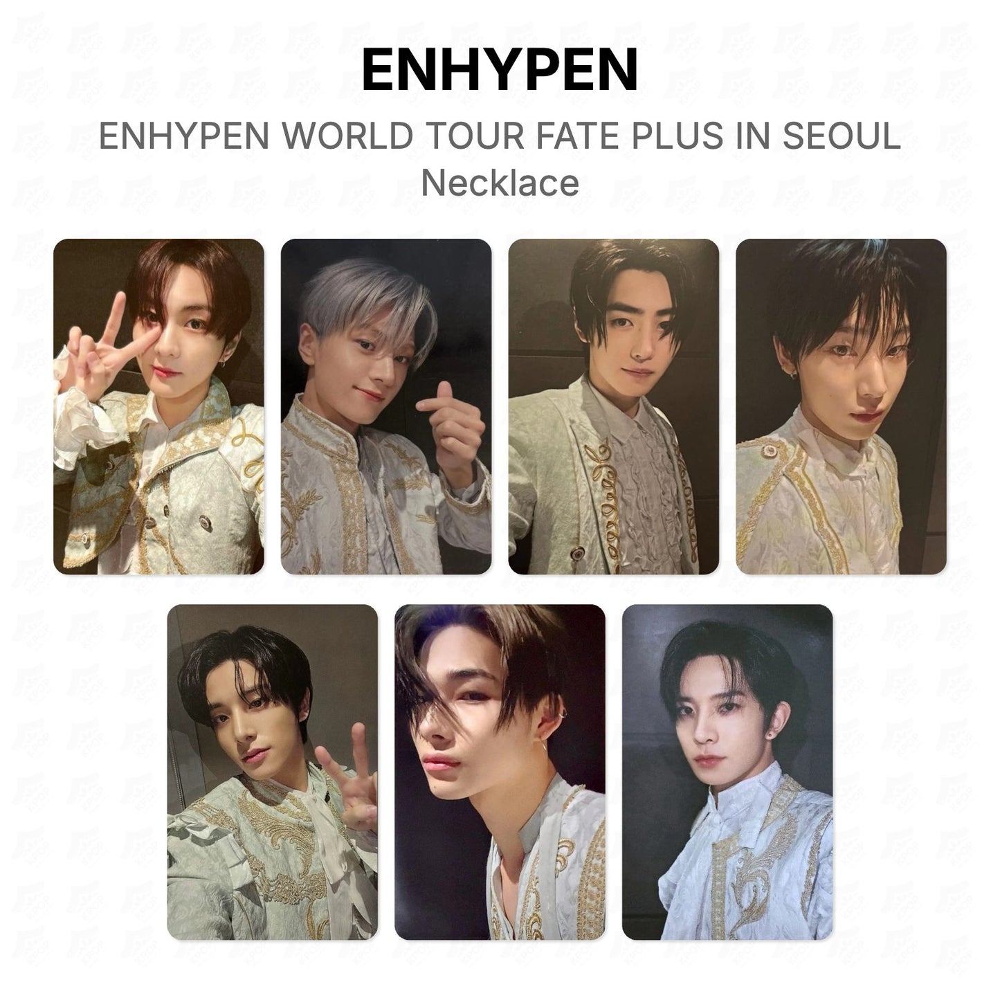 ENHYPEN WORLD TOUR FATE PLUS IN SEOUL Necklace Official Photocard