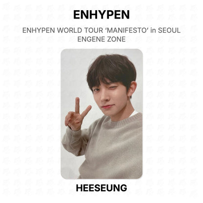 ENHYPEN WORLD TOUR ‘MANIFESTO’ in SEOUL ENGENE ZONE Official Photocard