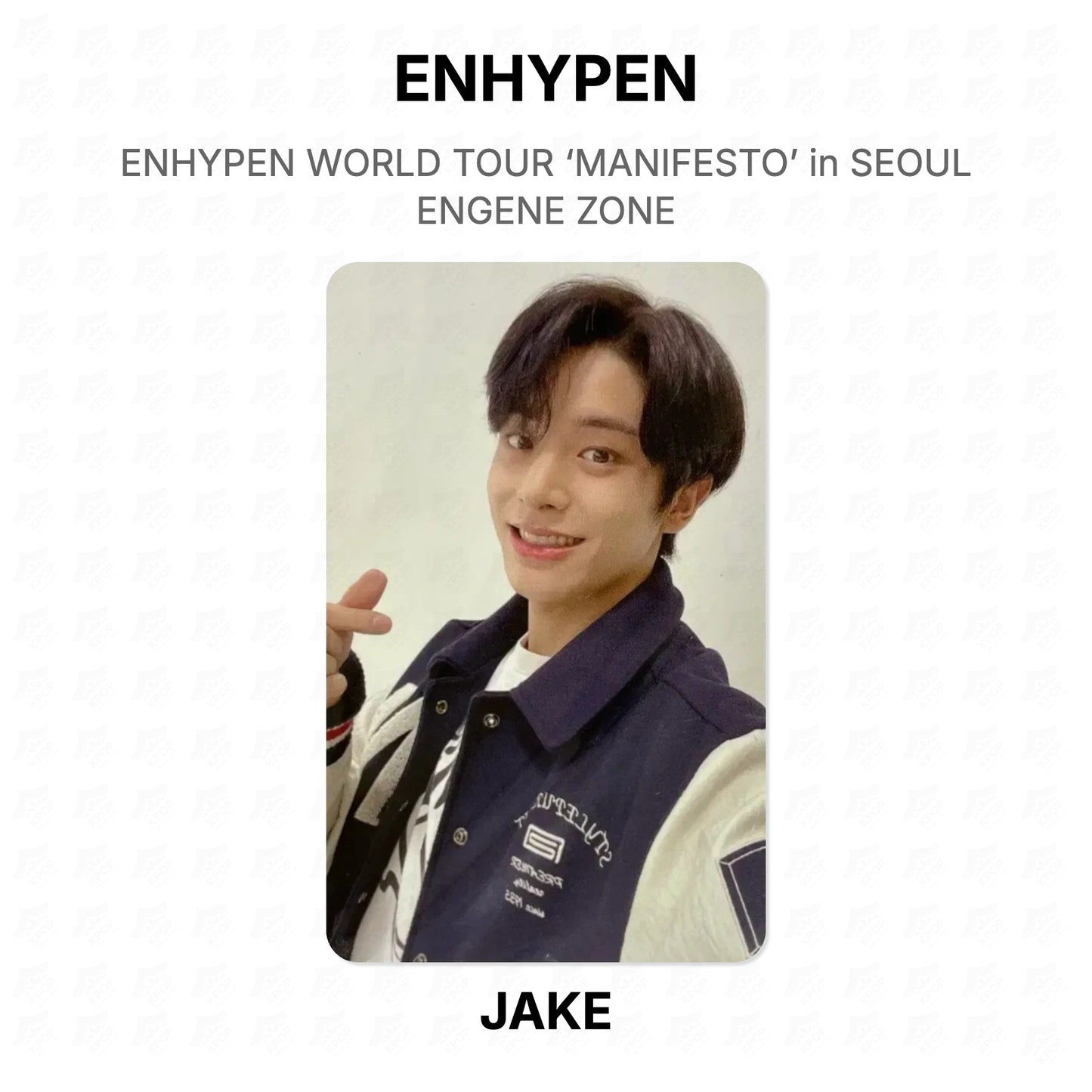ENHYPEN WORLD TOUR ‘MANIFESTO’ in SEOUL ENGENE ZONE Official Photocard