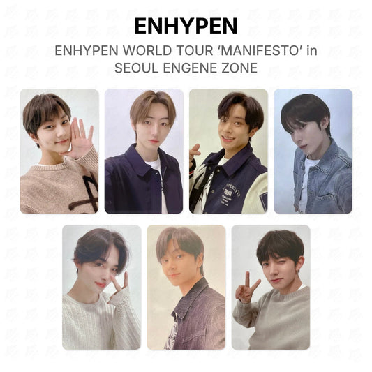 ENHYPEN WORLD TOUR ‘MANIFESTO’ in SEOUL ENGENE ZONE Official Photocard