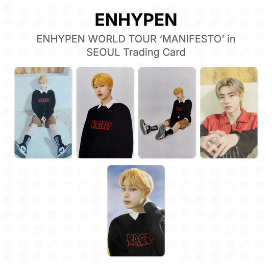 ENHYPEN WORLD TOUR ‘MANIFESTO’ in SEOUL Trading Card Official Photocard