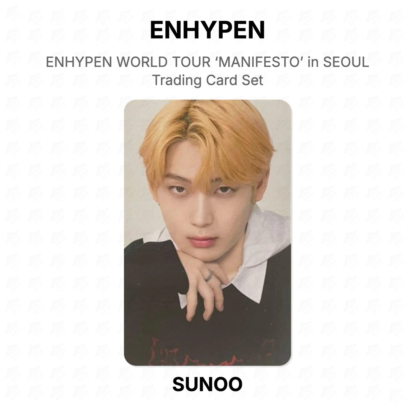 ENHYPEN WORLD TOUR ‘MANIFESTO’ in SEOUL Trading Card Set Official Photocard