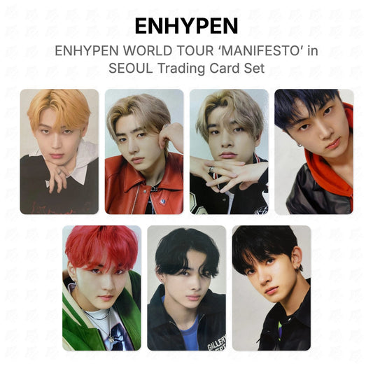 ENHYPEN WORLD TOUR ‘MANIFESTO’ in SEOUL Trading Card Set Official Photocard