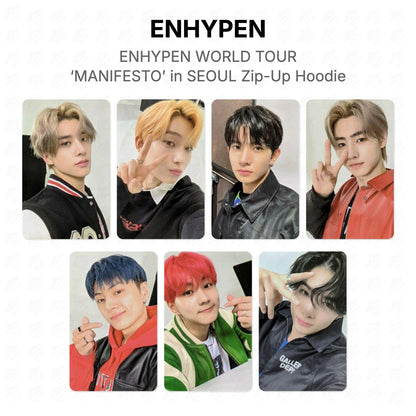 ENHYPEN WORLD TOUR ‘MANIFESTO’ in SEOUL Zip-Up Hoodie Official Photocard