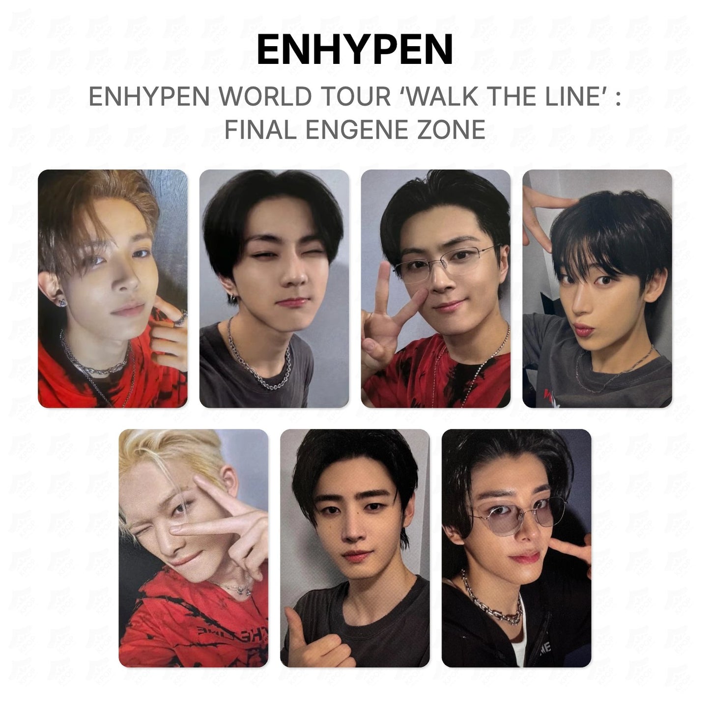 ENHYPEN WORLD TOUR ‘WALK THE LINE’ : FINAL ENGENE ZONE Official Photocard