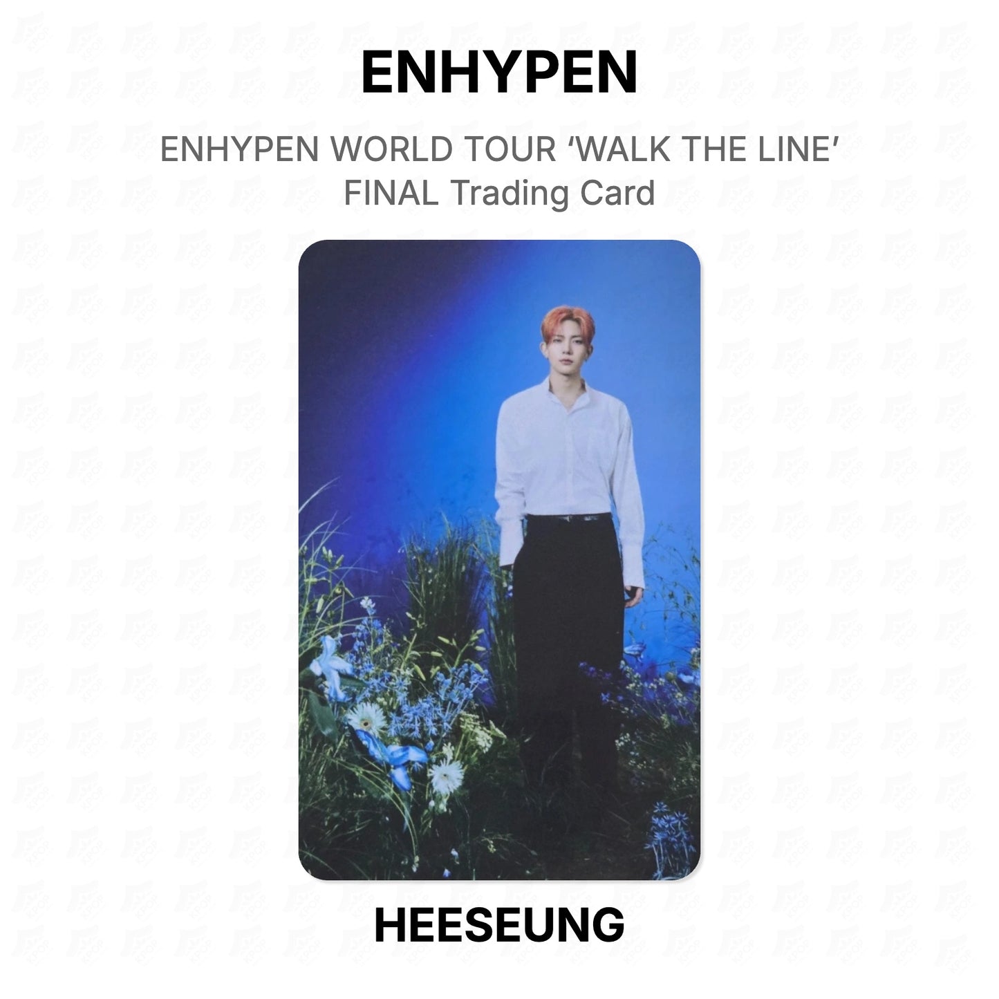 ENHYPEN WORLD TOUR ‘WALK THE LINE’ FINAL Trading Card Official Photocard