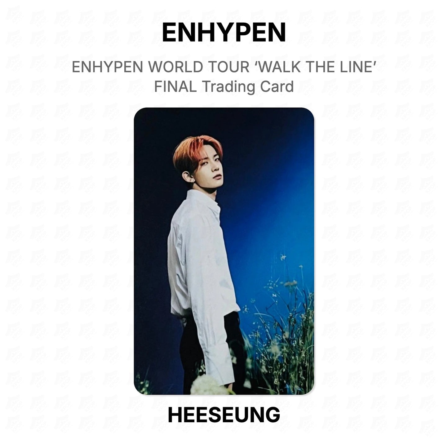 ENHYPEN WORLD TOUR ‘WALK THE LINE’ FINAL Trading Card Official Photocard