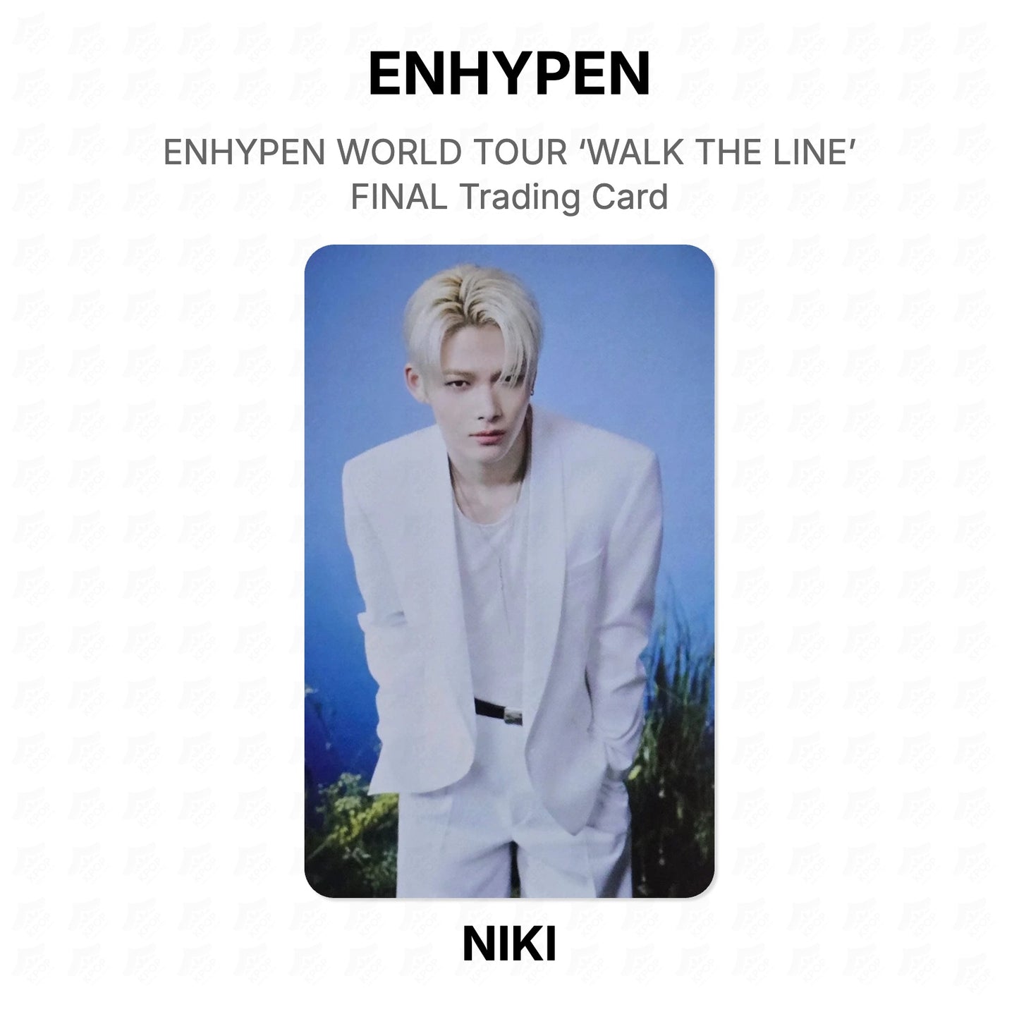 ENHYPEN WORLD TOUR ‘WALK THE LINE’ FINAL Trading Card Official Photocard