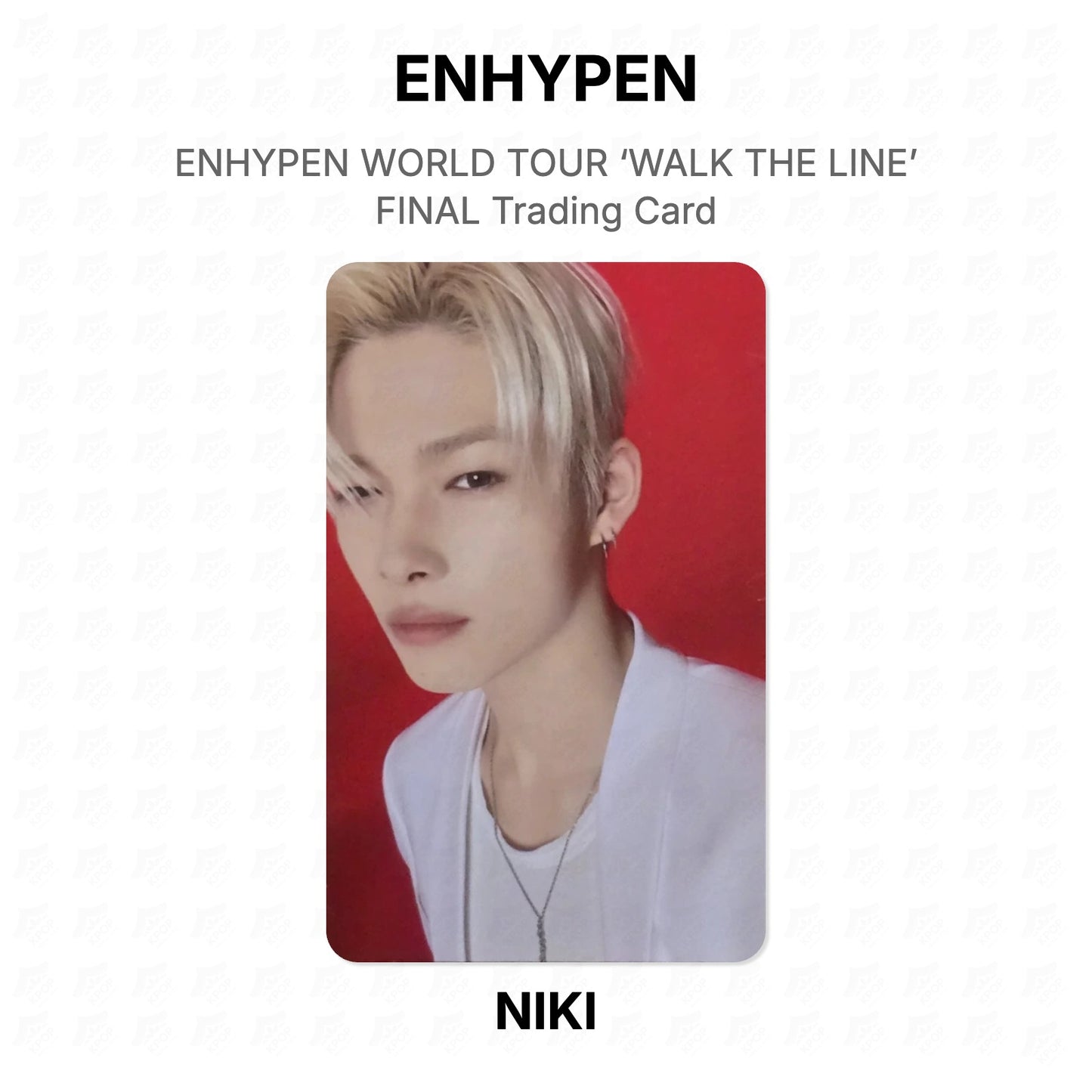 ENHYPEN WORLD TOUR ‘WALK THE LINE’ FINAL Trading Card Official Photocard