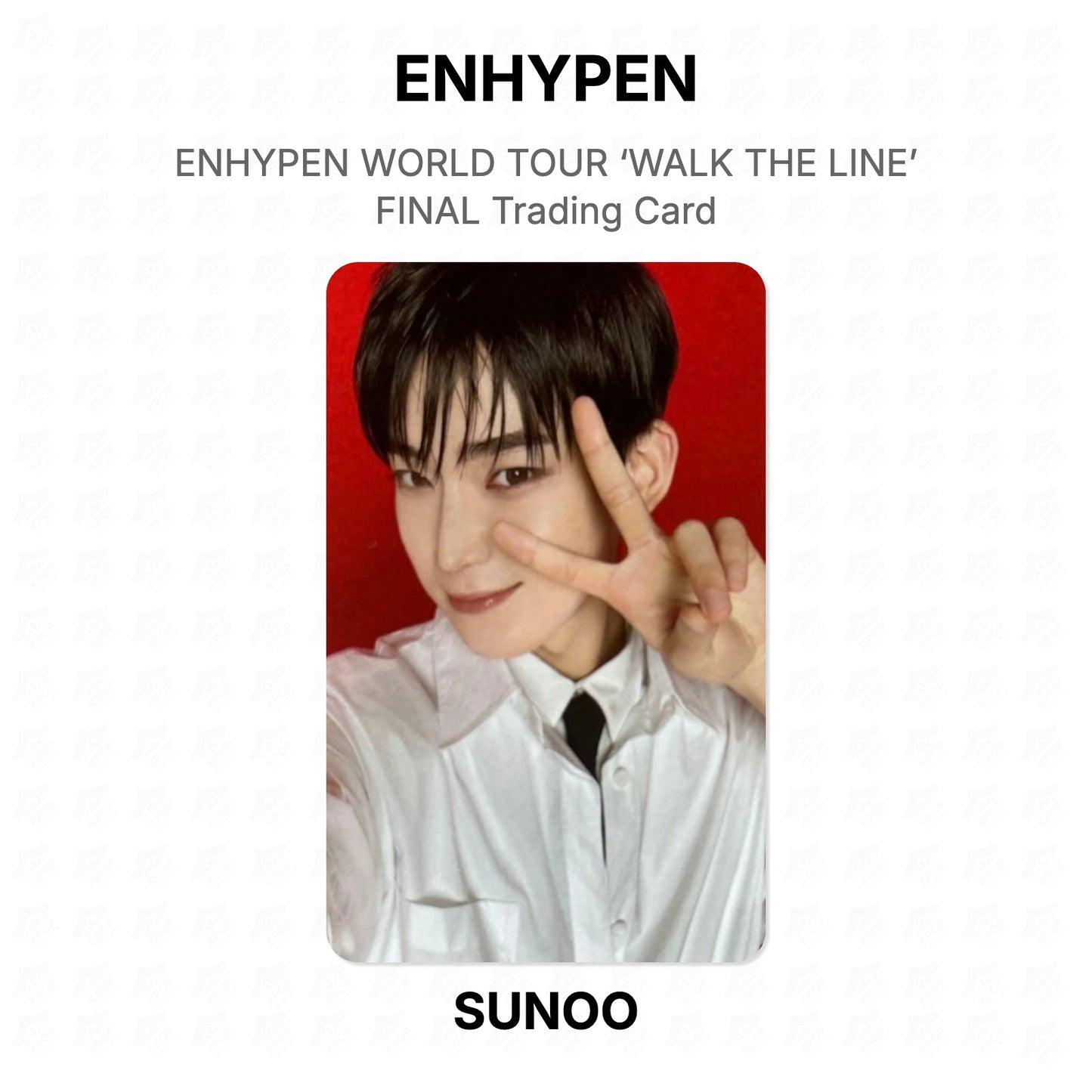 ENHYPEN WORLD TOUR ‘WALK THE LINE’ FINAL Trading Card Official Photocard