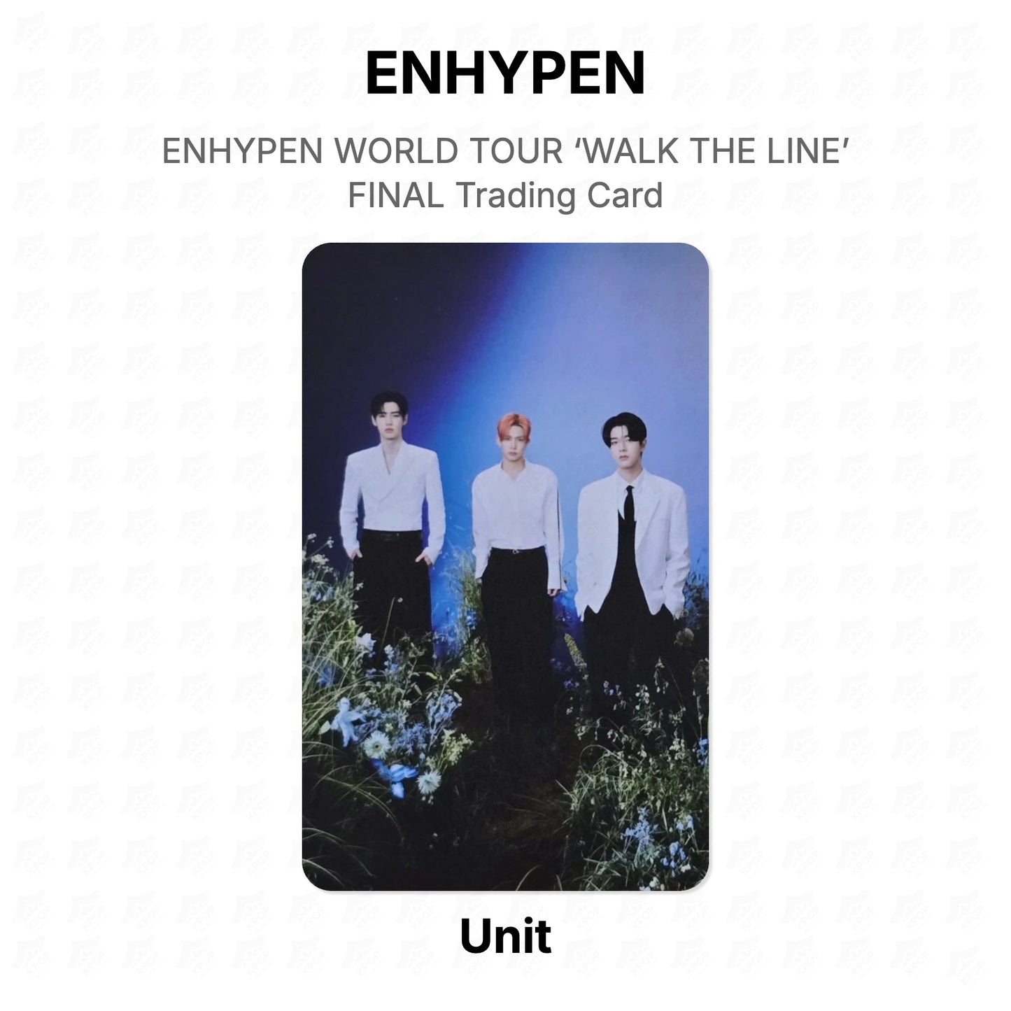 ENHYPEN WORLD TOUR ‘WALK THE LINE’ FINAL Trading Card Official Photocard