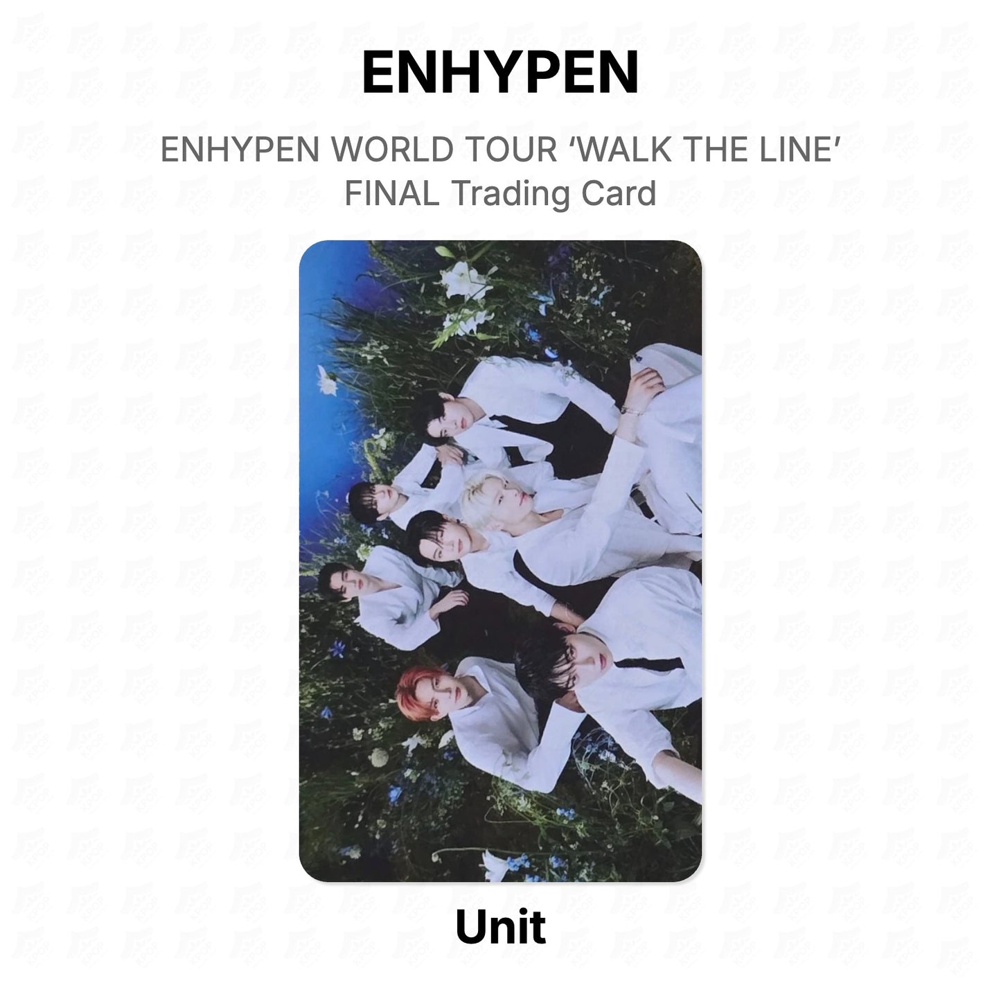 ENHYPEN WORLD TOUR ‘WALK THE LINE’ FINAL Trading Card Official Photocard