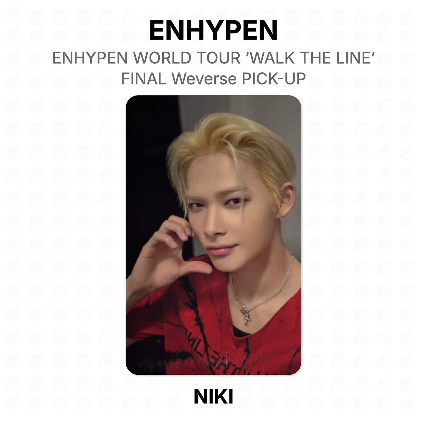 ENHYPEN ENHYPEN WORLD TOUR ‘WALK THE LINE’ : FINAL Weverse PICK-UP Official Photocard