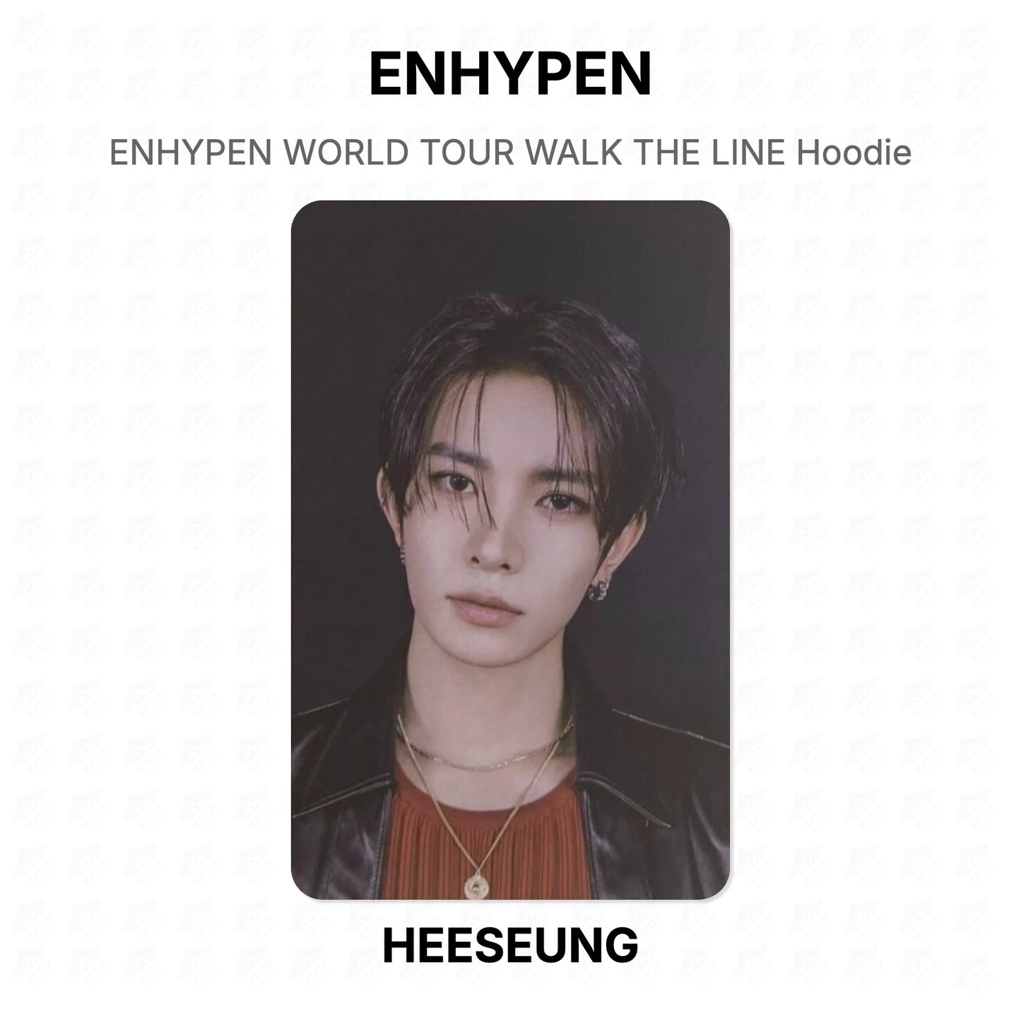 ENHYPEN WORLD TOUR WALK THE LINE Hoodie Official Photocard