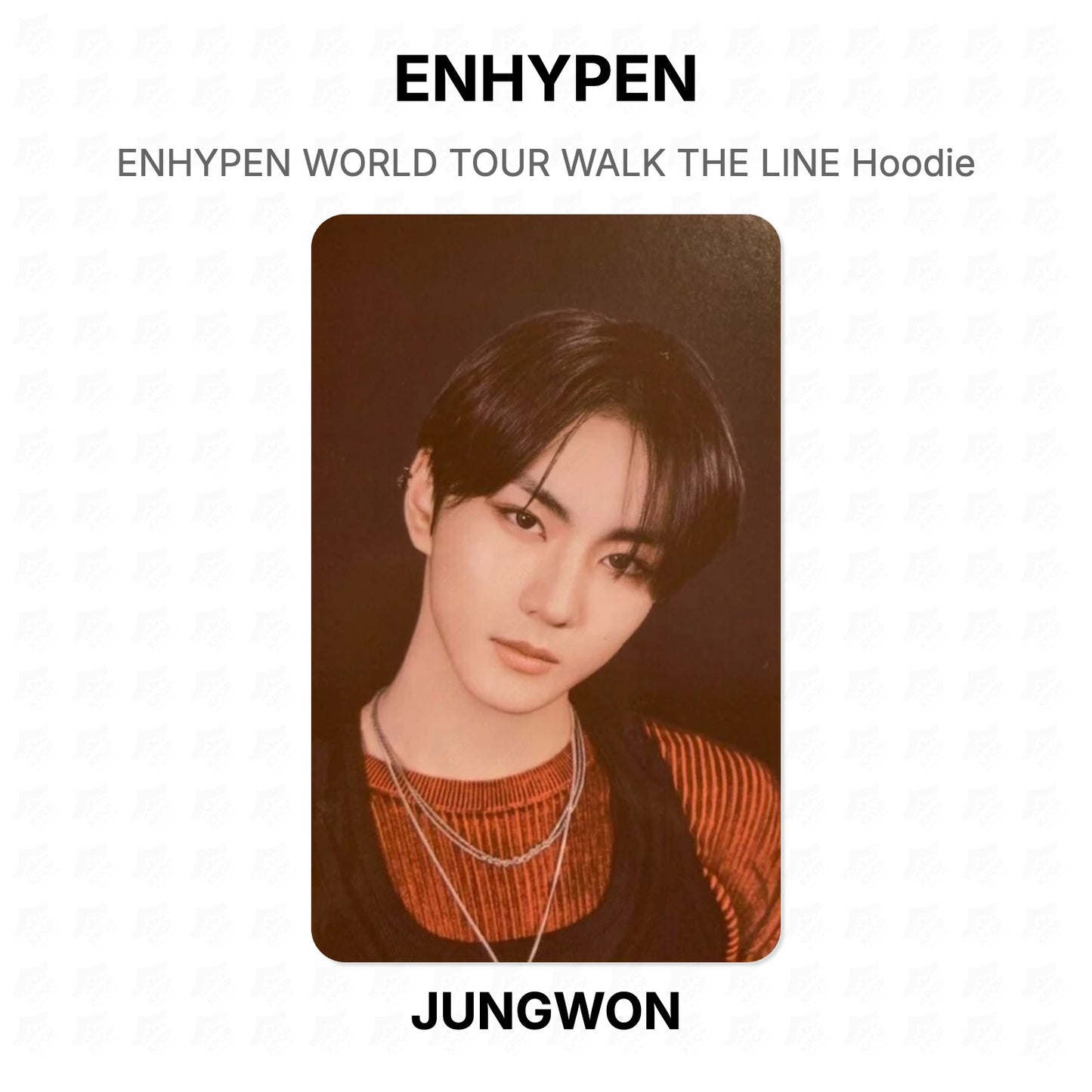 ENHYPEN WORLD TOUR WALK THE LINE Hoodie Official Photocard