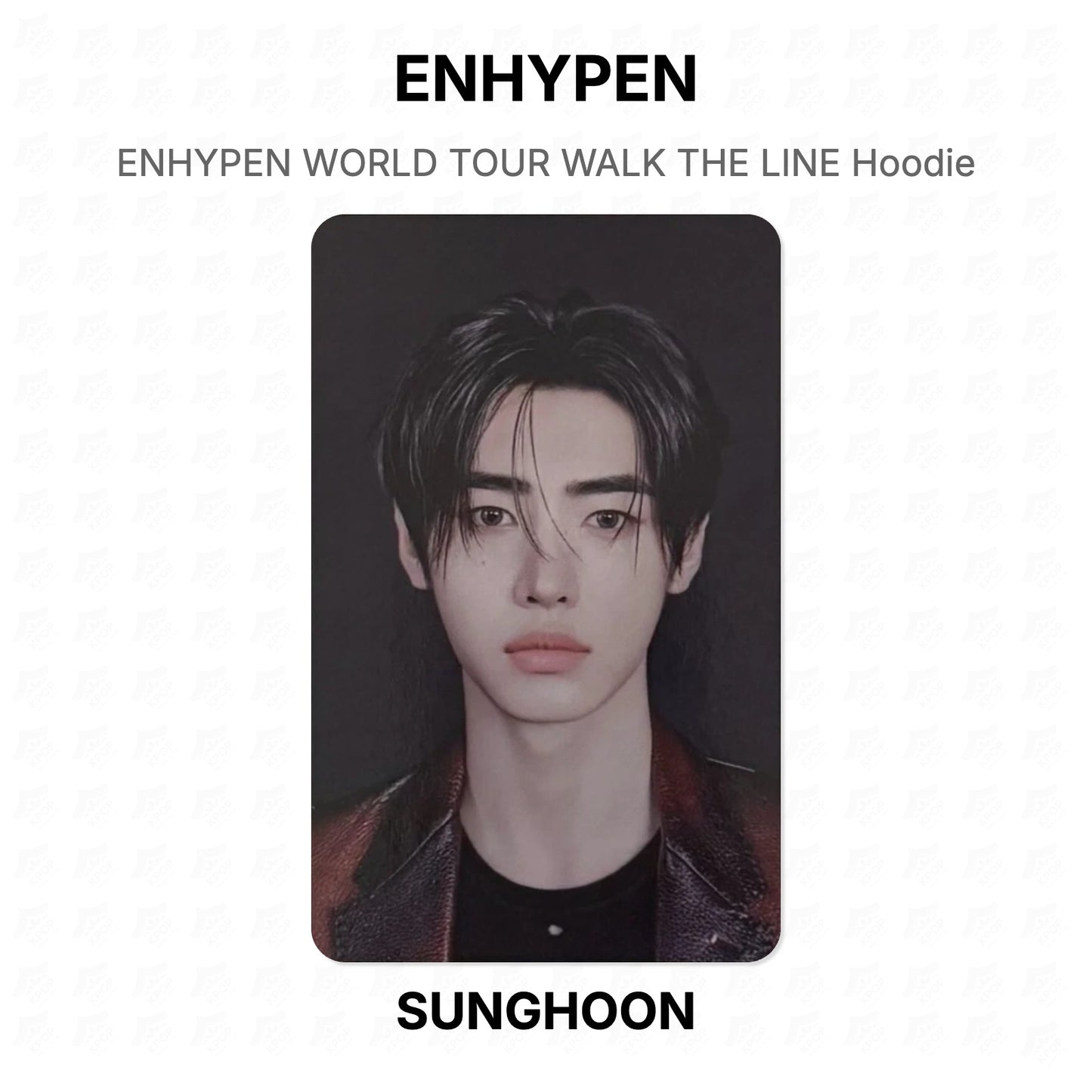 ENHYPEN WORLD TOUR WALK THE LINE Hoodie Official Photocard