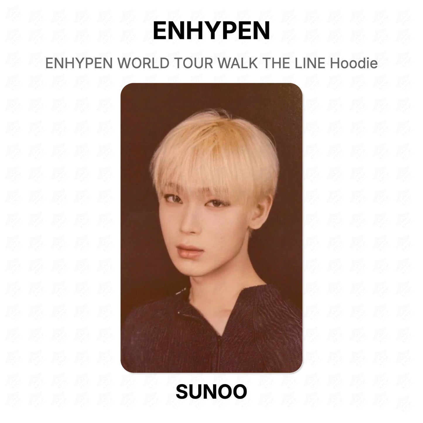 ENHYPEN WORLD TOUR WALK THE LINE Hoodie Official Photocard