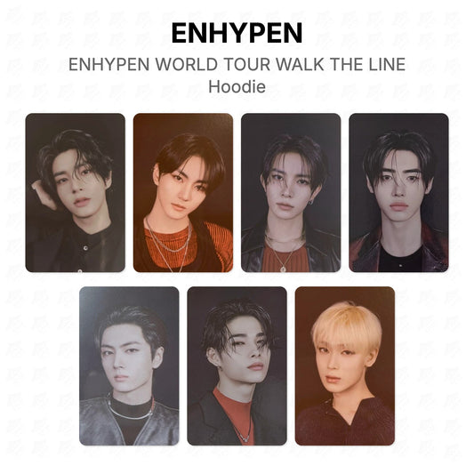 ENHYPEN WORLD TOUR WALK THE LINE Hoodie Official Photocard