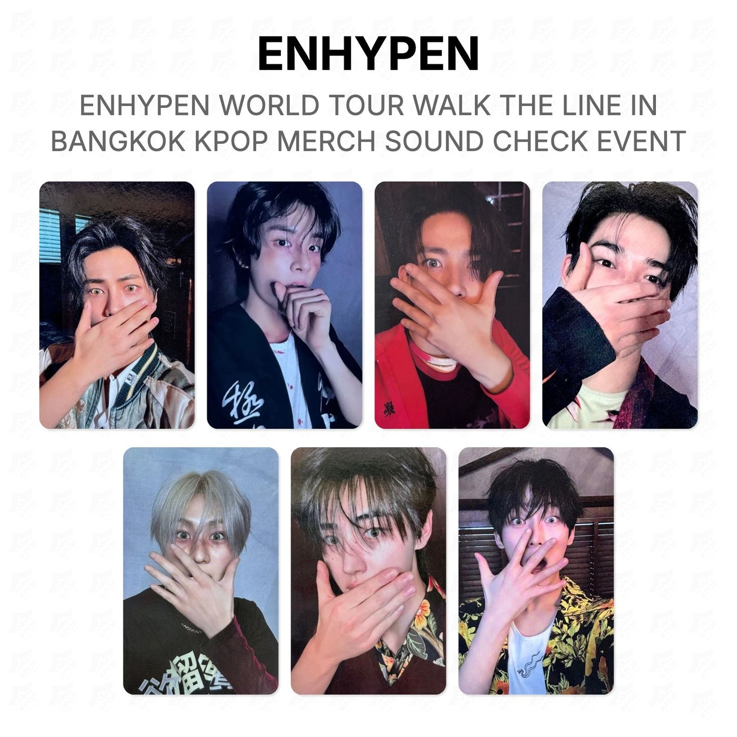 ENHYPEN WORLD TOUR WALK THE LINE IN BANGKOK KPOP MERCH SOUND CHECK EVENT Official Photocard