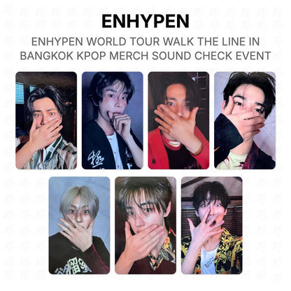 ENHYPEN WORLD TOUR WALK THE LINE IN BANGKOK KPOP MERCH SOUND CHECK EVENT Official Photocard