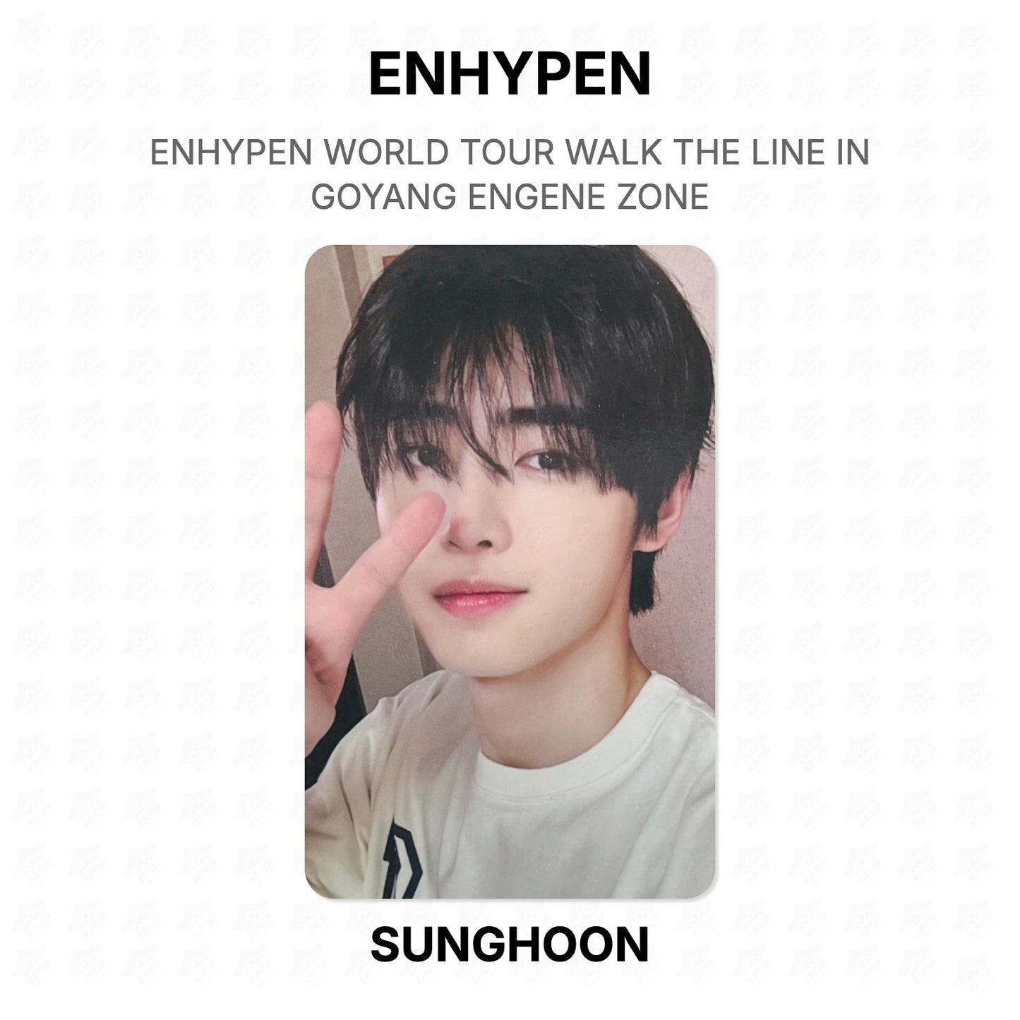 ENHYPEN WORLD TOUR WALK THE LINE IN GOYANG ENGENE ZONE Official Photocard