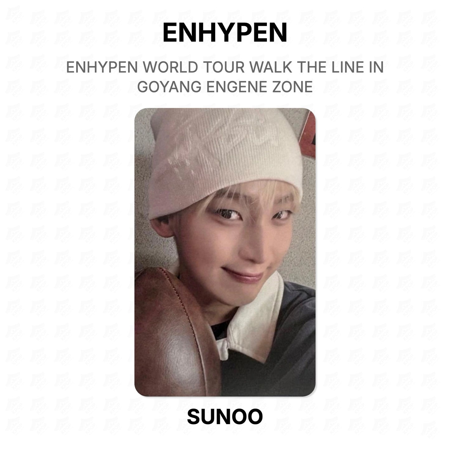 ENHYPEN WORLD TOUR WALK THE LINE IN GOYANG ENGENE ZONE Official Photocard
