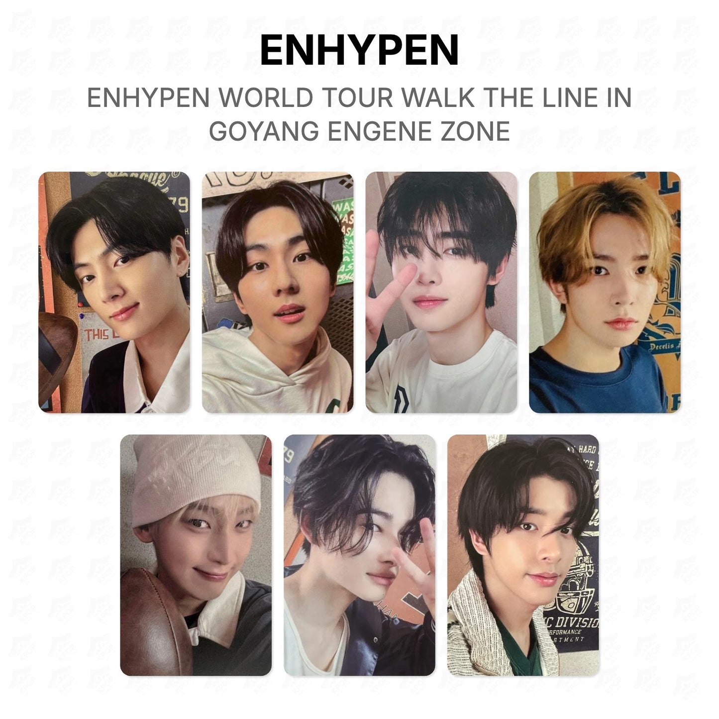ENHYPEN WORLD TOUR WALK THE LINE IN GOYANG ENGENE ZONE Official Photocard