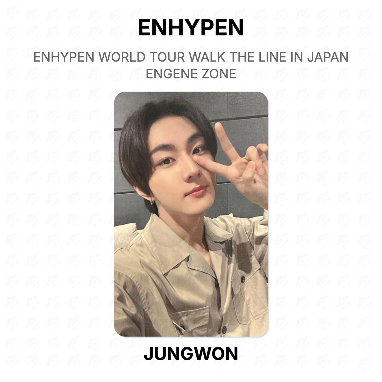 ENHYPEN WORLD TOUR WALK THE LINE IN JAPAN ENGENE ZONE Official Photocard