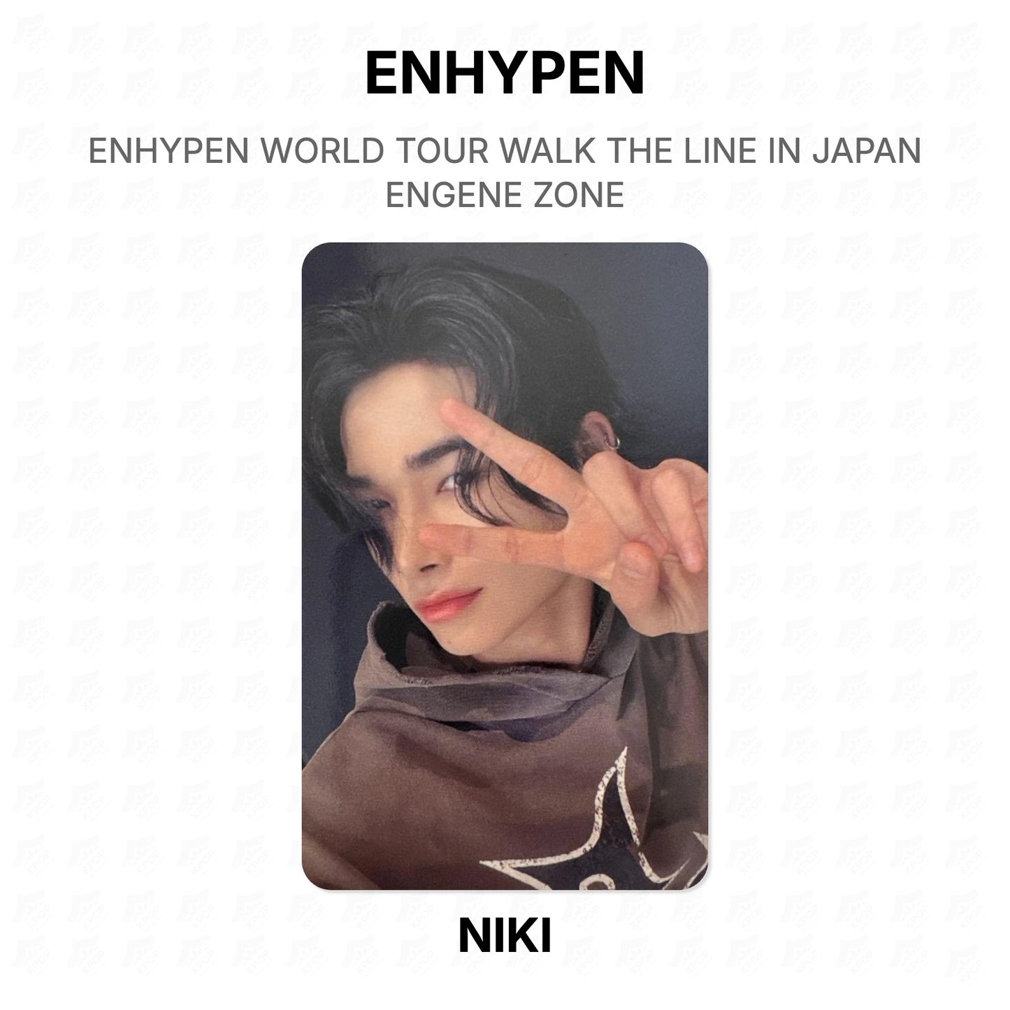 ENHYPEN WORLD TOUR WALK THE LINE IN JAPAN ENGENE ZONE Official Photocard