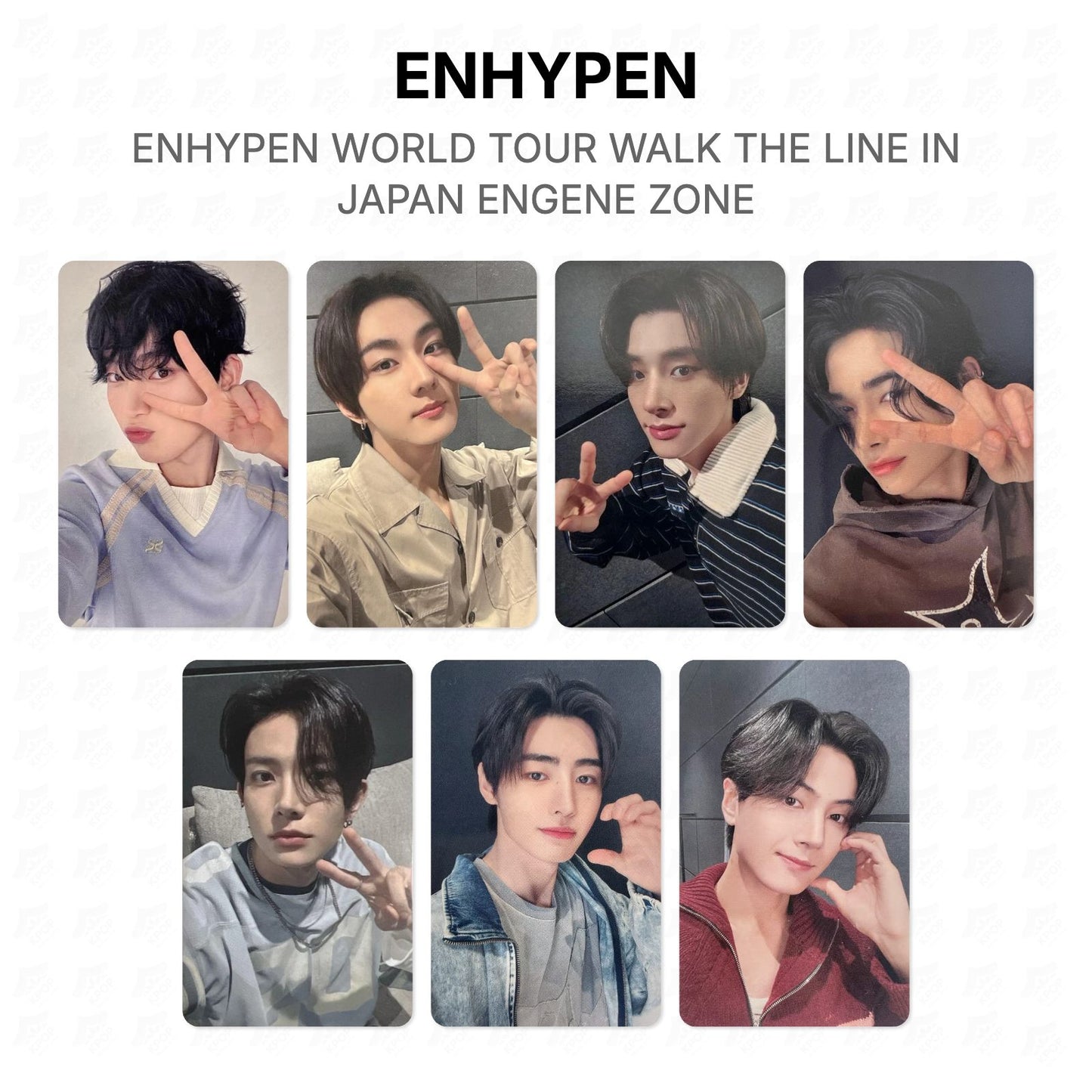 ENHYPEN WORLD TOUR WALK THE LINE IN JAPAN ENGENE ZONE Official Photocard