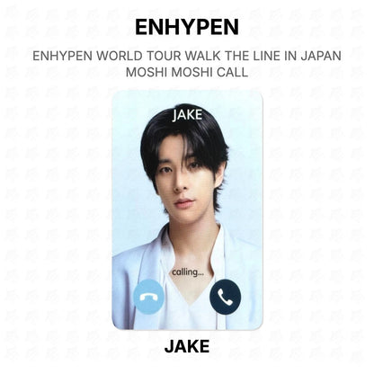ENHYPEN WORLD TOUR WALK THE LINE IN JAPAN MOSHI MOSHI CALL Official Photocard