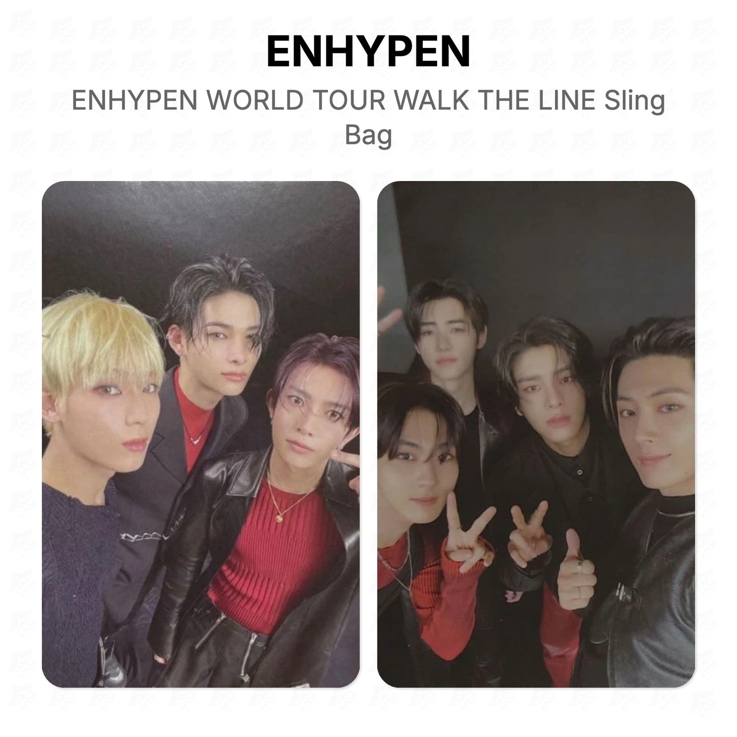 ENHYPEN WORLD TOUR WALK THE LINE Sling Bag Official Photocard
