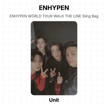 ENHYPEN WORLD TOUR WALK THE LINE Sling Bag Official Photocard